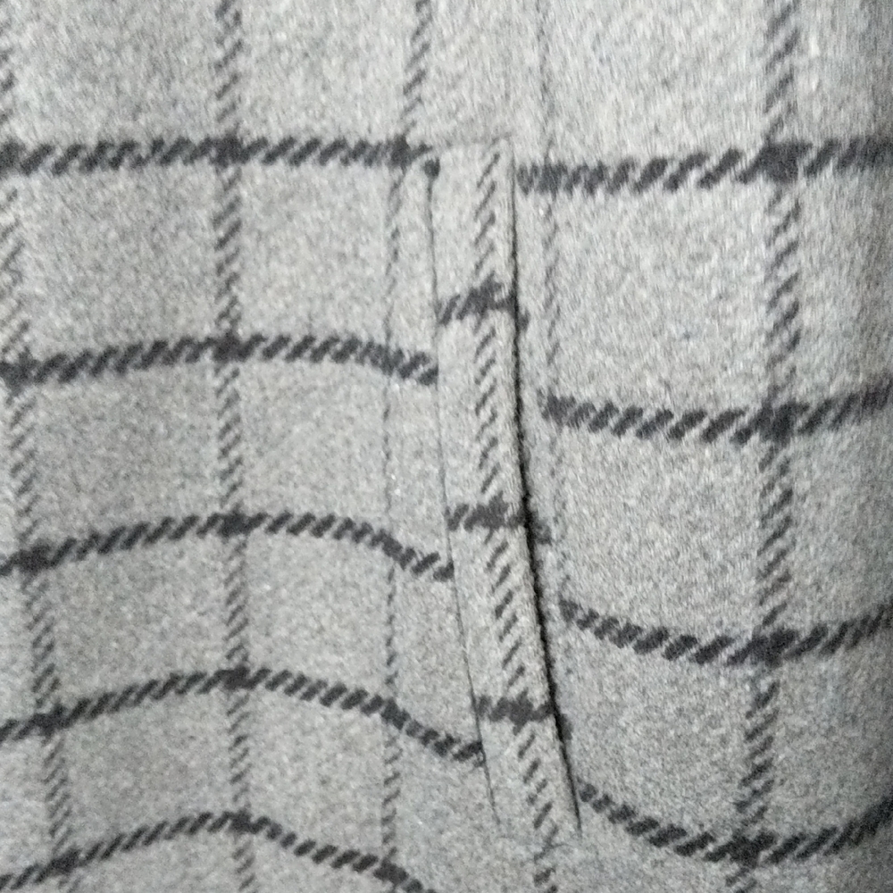 Checkered Trench Coat Small - Picture 3 of 7